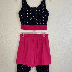 1980's Vintage 2 piece Aerobics Set